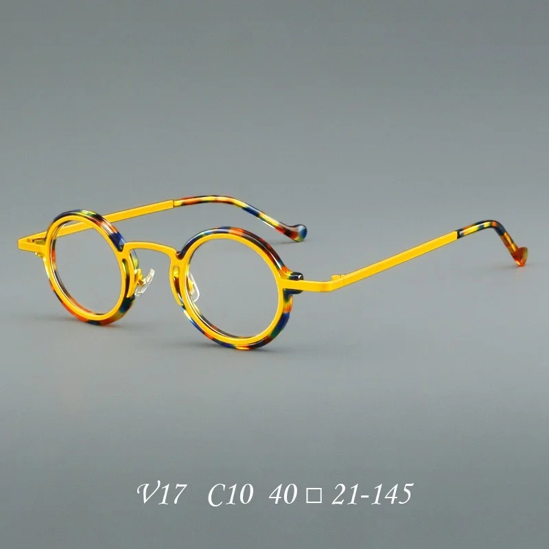 Brand New Eyeglass Frames Retro Round Women Men Glasses Clear lenses 40 21-145mm