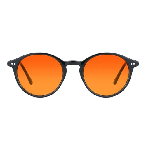 *Brand New* Orange by Tijn Blue Light Blocking Glasses, Clear / Leopard Print
