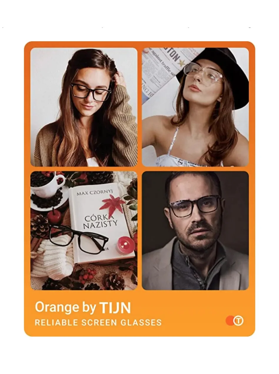 Orange By TIJN RELIABLE SCREEN GLASSES BLUE LIGHT BLOCKING GLASSES , Blue, New 2
