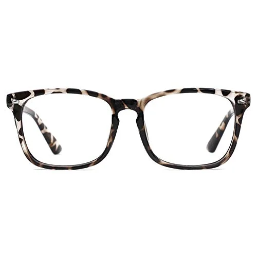 TIJN Blue Light Blocking Eyeglasses Leopard Frame Anti Blue Ray Computer Screen
