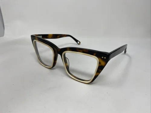 TIJN EYEGLASSES FRAME S5239 52/20/145 C1 GLOSSY TORTOISE BEIGE TRIM &689 3