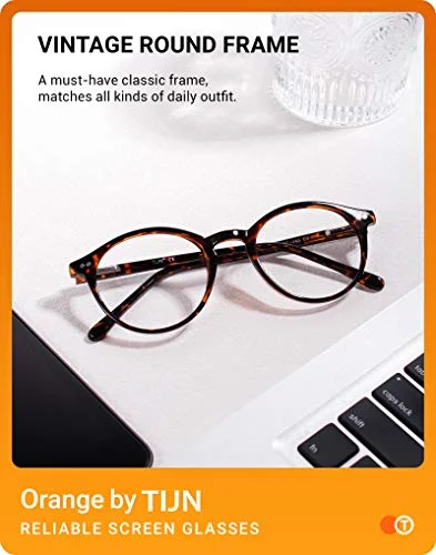TIJN eyeglasses light TORTOISE ROUND glasses frame MOD: T965 C4 3