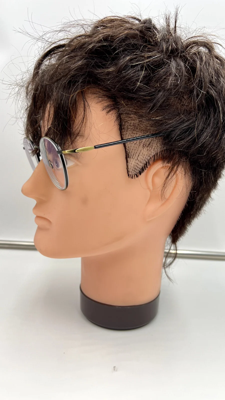 TIJN EYEWEAR EYEGLASS FRAMES ROUND METAL BLACK GOLD RIM M5208 COL.12 50-17-140 4