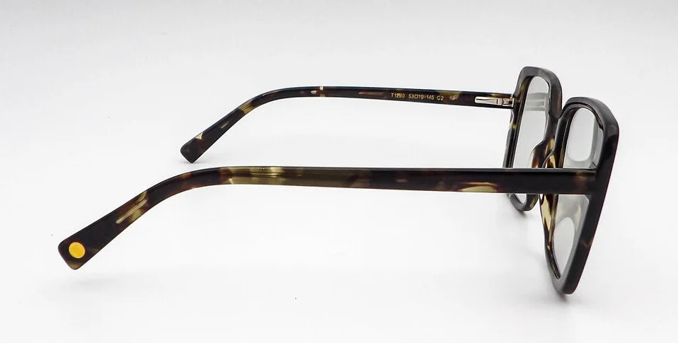 Tijn Saskia Truffle Tortoise Square Eyeglasses Frames T1289 53-19-145 3