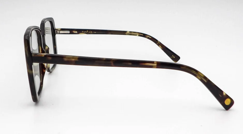 Tijn Saskia Truffle Tortoise Square Eyeglasses Frames T1289 53-19-145 4