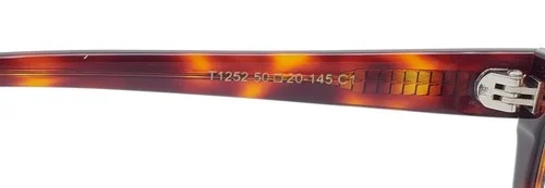 TIJN T1252 Square Brown Tortoise 50x20 145 Frame Only Eyeglasses 4
