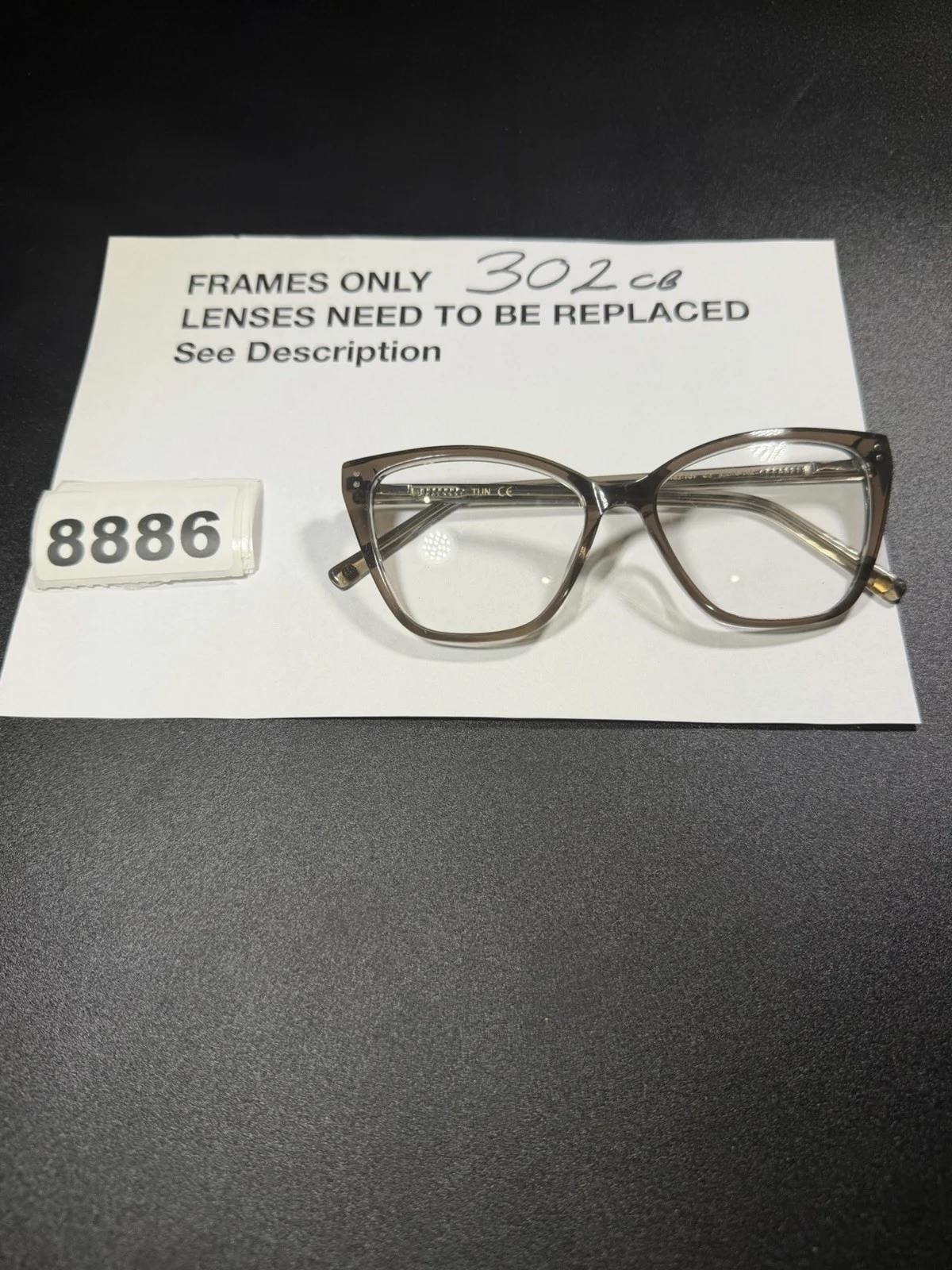 TIJN T1289 Black Square 53x19 145 Frame Only Eyeglasses 2