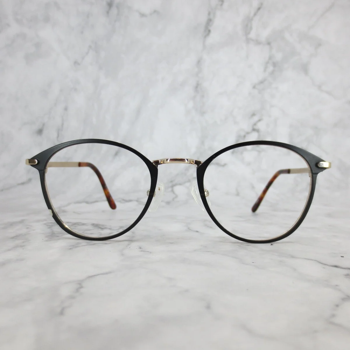 TIJN T882 C1 Eyeglasses Black Full Rim Round Frames 49-21-135