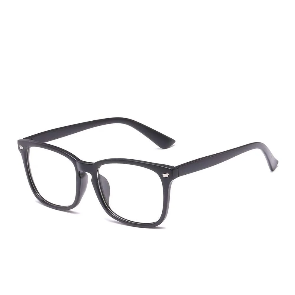 Unisex Stylish Square Non-prescription Eyeglasses Glasses Clear Lens Eyewear ...